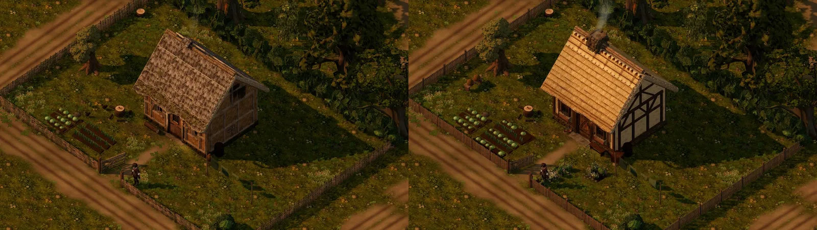 The house at Rough and at Sound, side by side