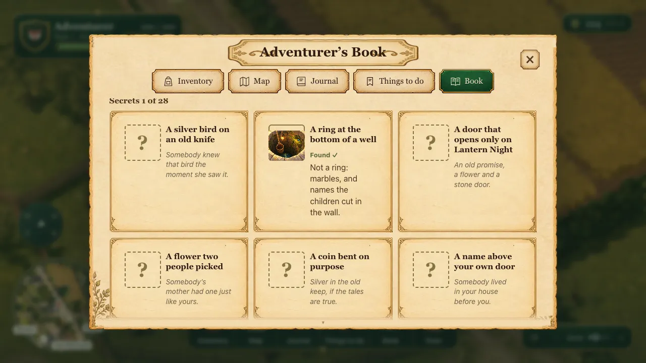 The Secrets tab with one secret found